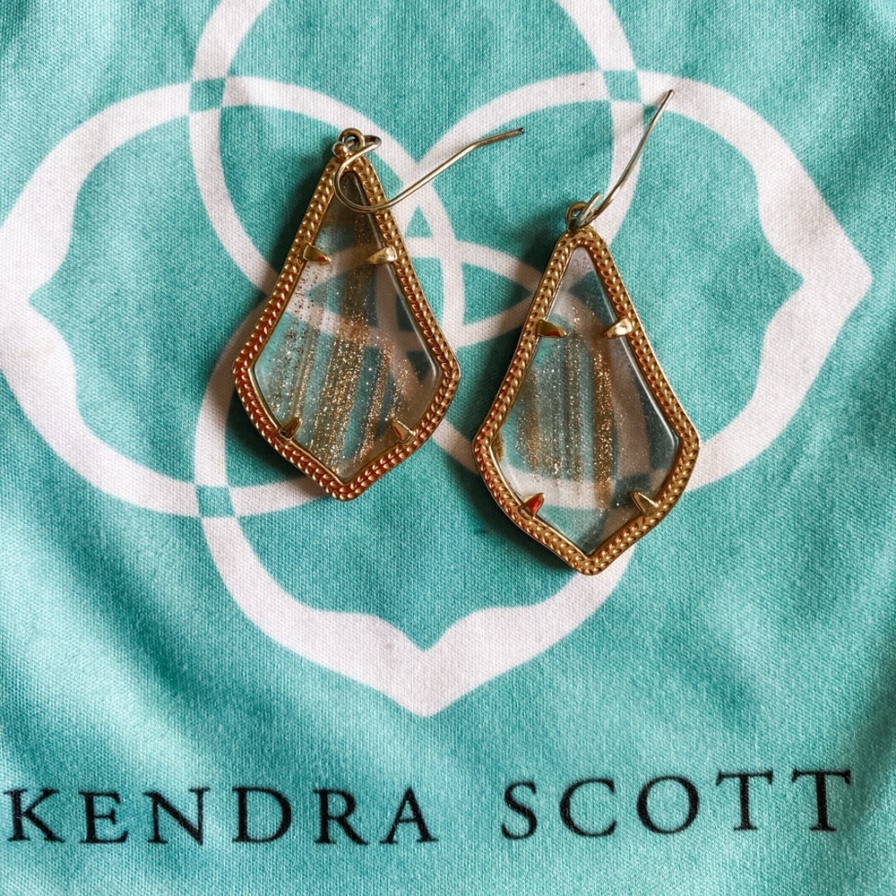 Kendra Scott rose gold earrings